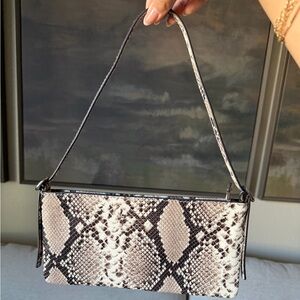 Madewell Leather Shoulder Bag Snake Printed